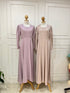 Women Round Neck Long Empire Dress
